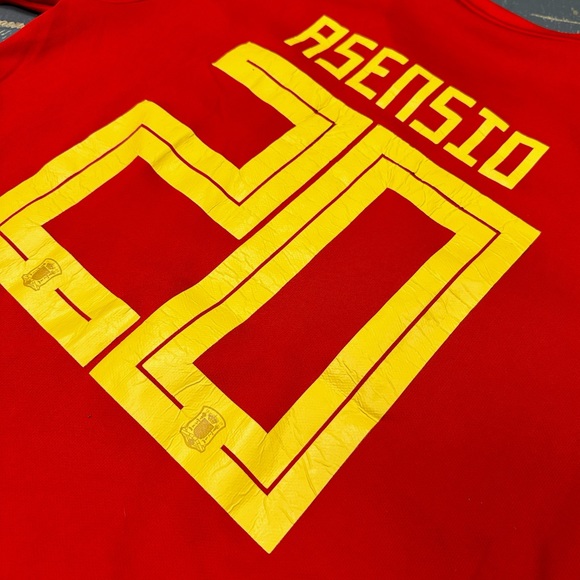 Adidas Marco Asensio Spain Home Jersey #20 2017 BQ4701 Large ClimaLite - Picture 5 of 9